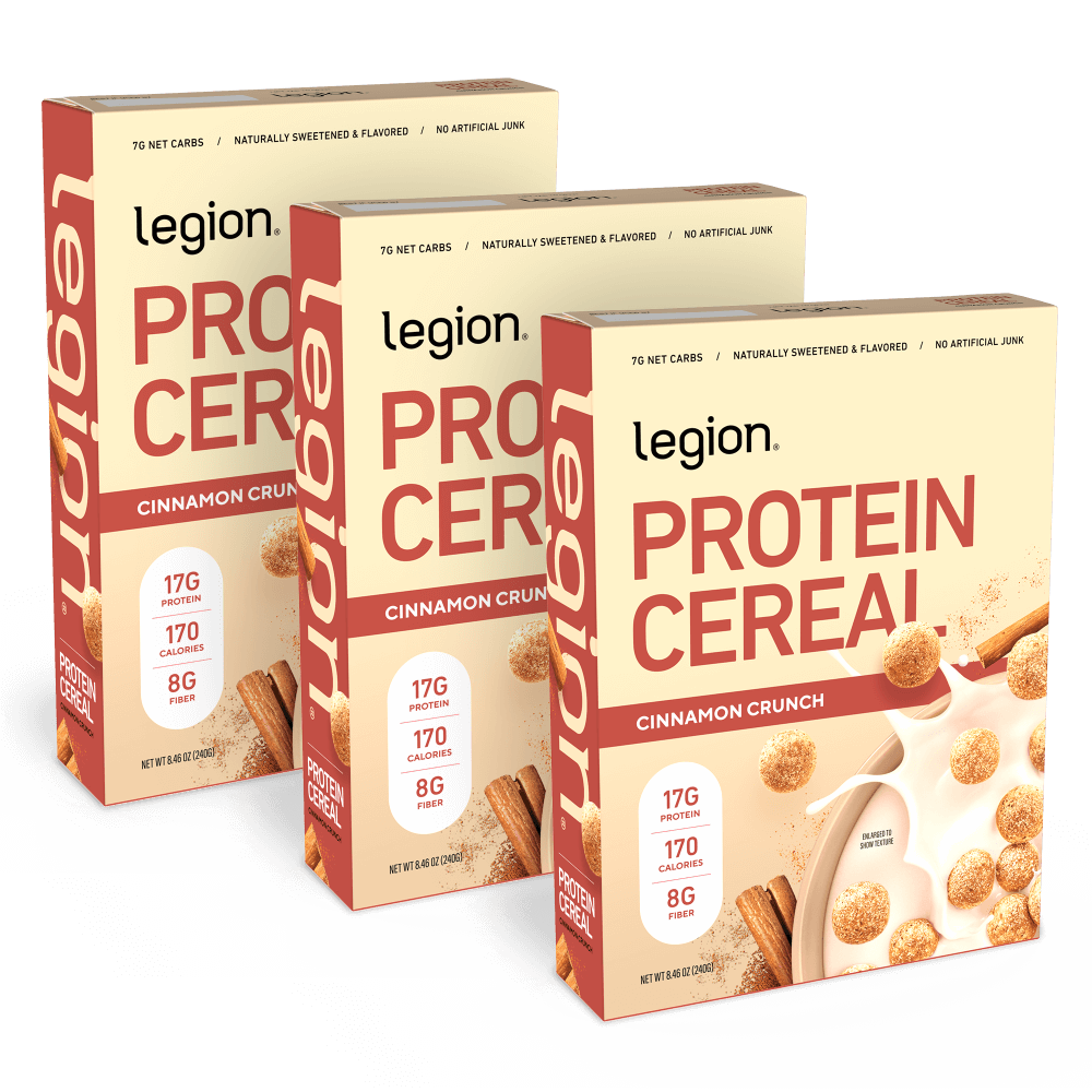 Legion Protein Cereal | High Protein Breakfast Cereal with Prebiotic Fiber