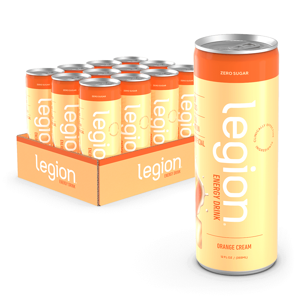 Legion Energy Drink Zero Sugar Clean Energy Drink with Natural Caffeine