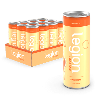 Legion Energy Drink Zero Sugar Clean Energy Drink with Natural Caffeine