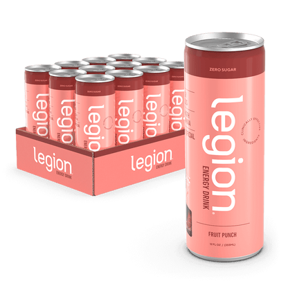Legion Energy Drink Zero Sugar Clean Energy Drink with Natural Caffeine
