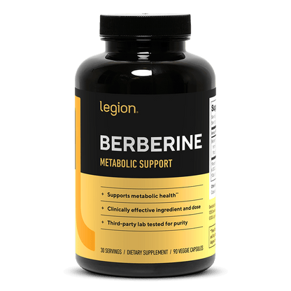 Legion Berberine Metabolic Support Supplement | 1500mg Berberine HCl Capsules