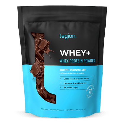 Whey+ Protein Isolate Powder naturally sweetened and flavored