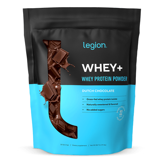 Whey+ Protein Isolate Powder naturally sweetened and flavored