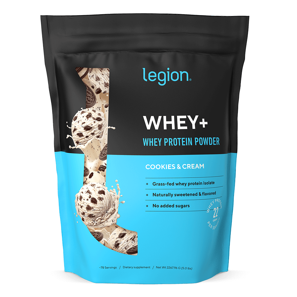Whey+ Protein Isolate Powder naturally sweetened and flavored