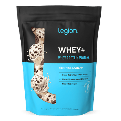 Whey+ Protein Isolate Powder naturally sweetened and flavored