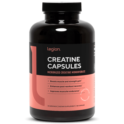 Creatine Capsules Micronized Creatine Monohydrate Supplement - 30 Servings