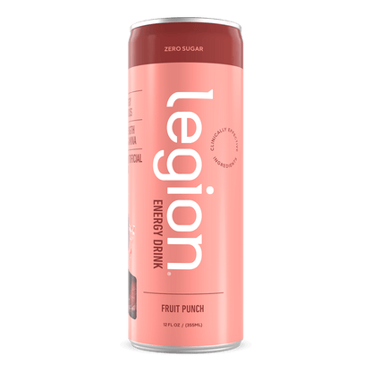 Legion Energy Drink Zero Sugar Clean Energy Drink with Natural Caffeine