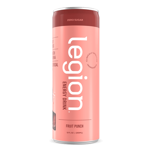Legion Energy Drink Zero Sugar Clean Energy Drink with Natural Caffeine