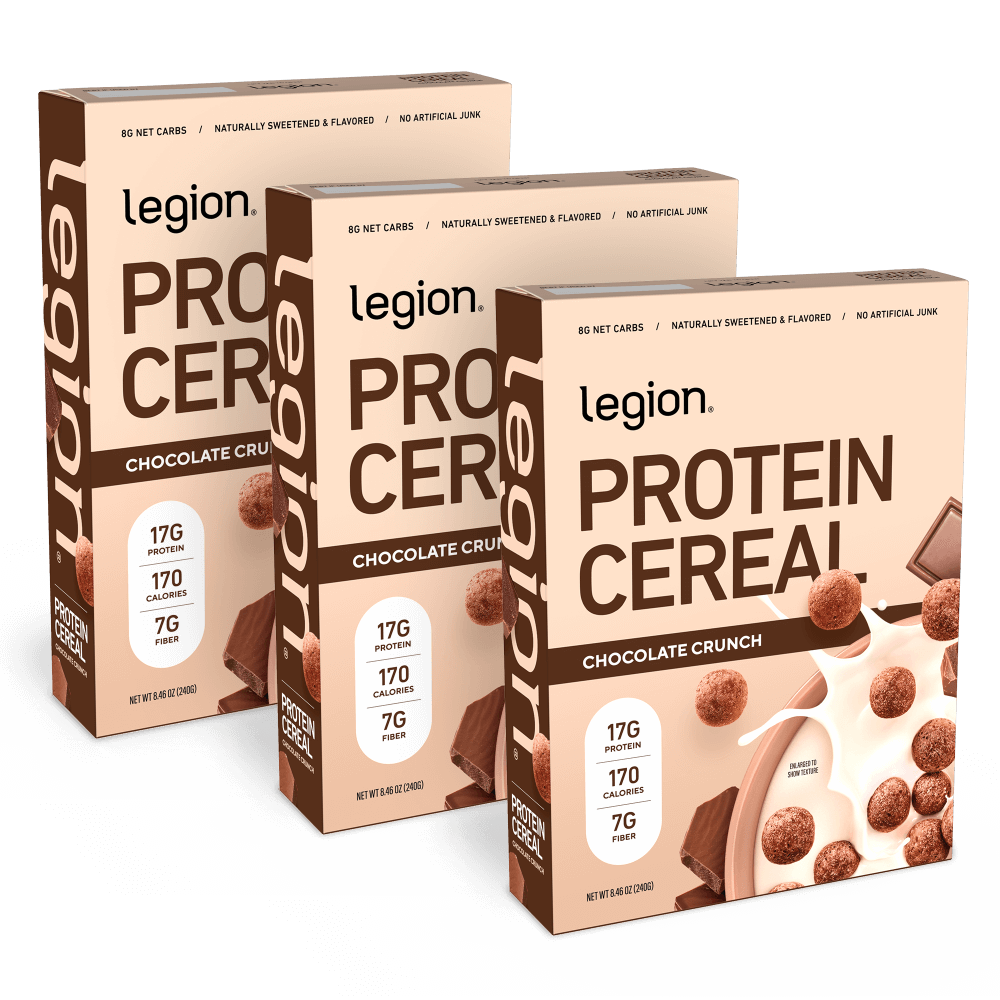 Legion Protein Cereal | High Protein Breakfast Cereal with Prebiotic Fiber