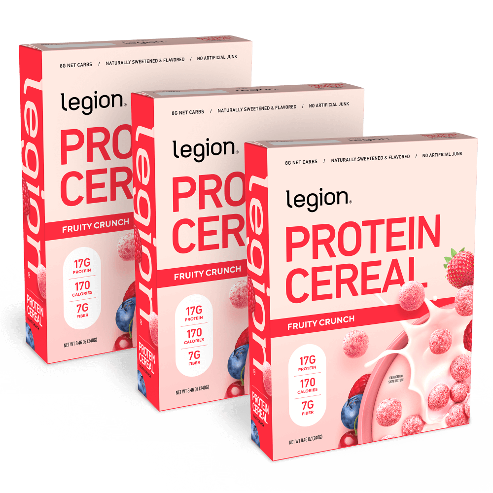 Legion Protein Cereal | High Protein Breakfast Cereal with Prebiotic Fiber