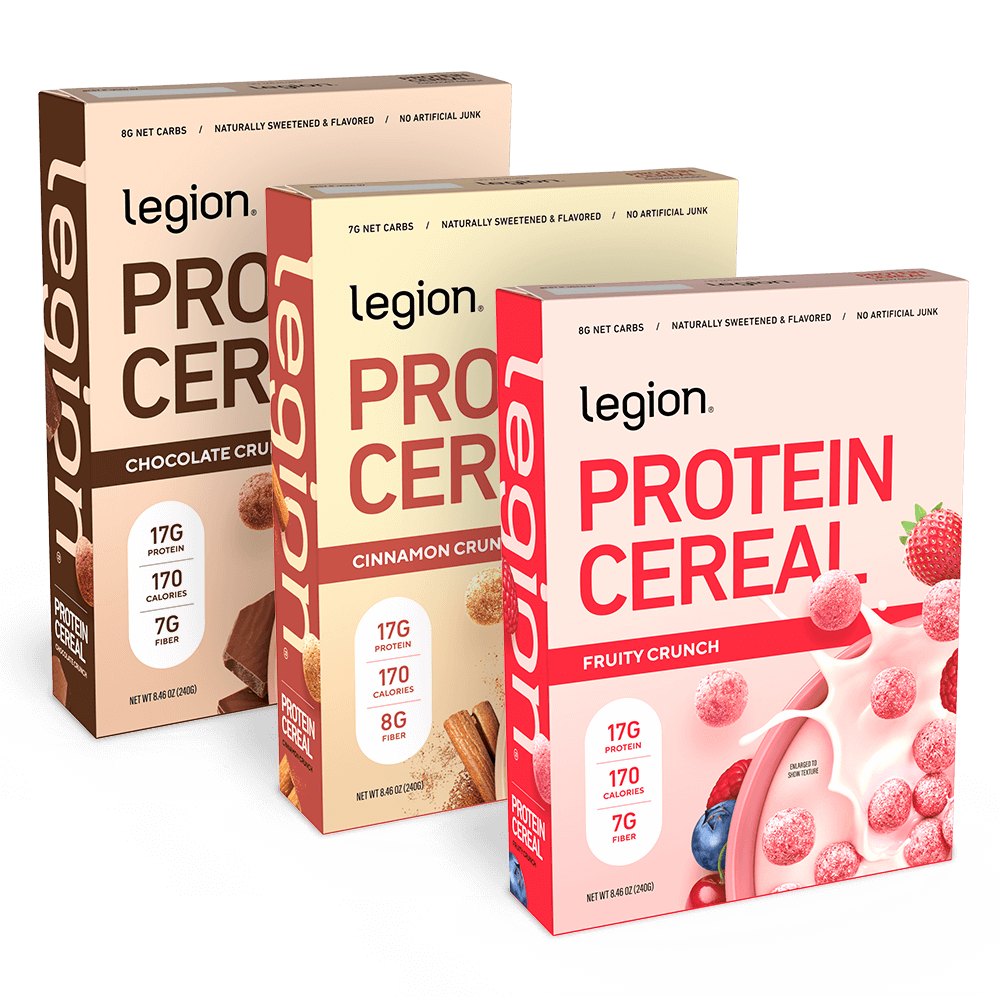 Legion Protein Cereal | High Protein Breakfast Cereal with Prebiotic Fiber