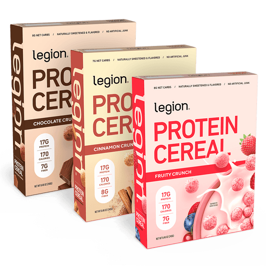 Legion Protein Cereal | High Protein Breakfast Cereal with Prebiotic Fiber