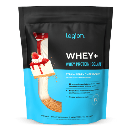 Whey+ Protein Isolate Powder naturally sweetened and flavored