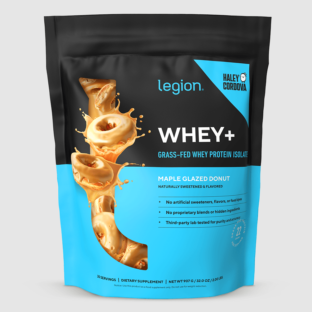 Whey+ Protein Isolate Powder naturally sweetened and flavored