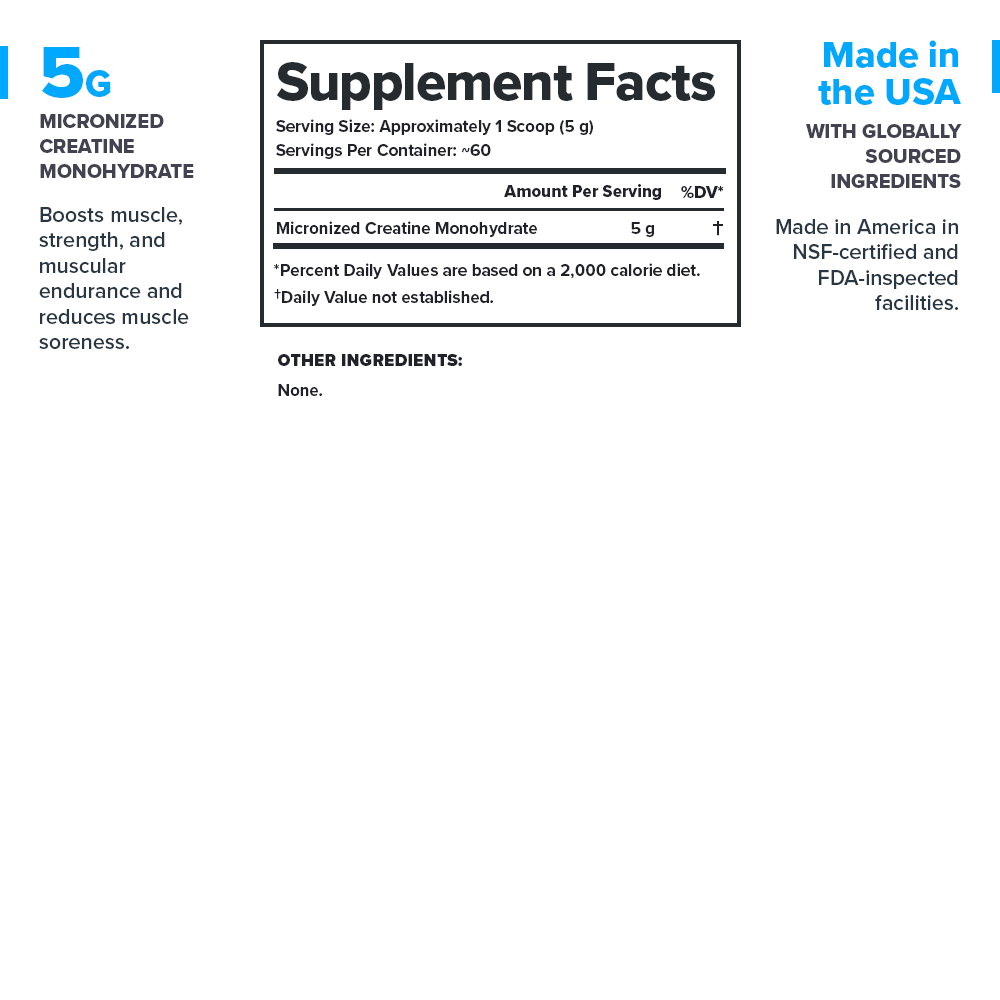 Micronized Creatine Monohydrate Supplement