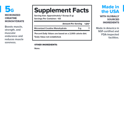 Micronized Creatine Monohydrate Supplement
