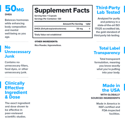 DHEA Dehydroepiandrosterone Supplement