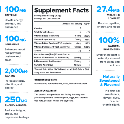 Energy Surge Energy Supplement - 30 Servings