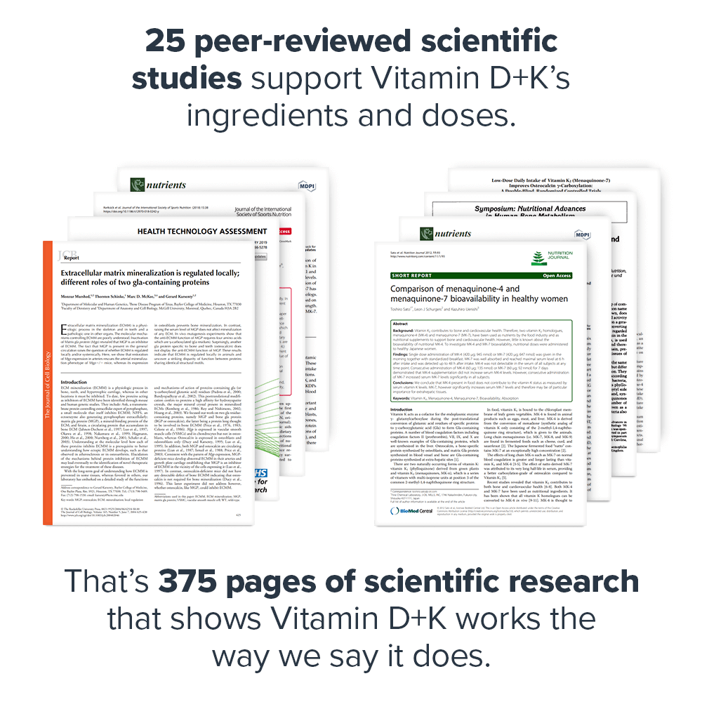 Vitamin D+K Essential Vitamins Supplement - 60 Servings