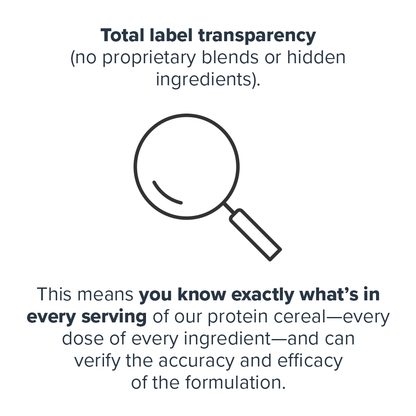Legion Protein Cereal | High Protein Breakfast Cereal with Prebiotic Fiber