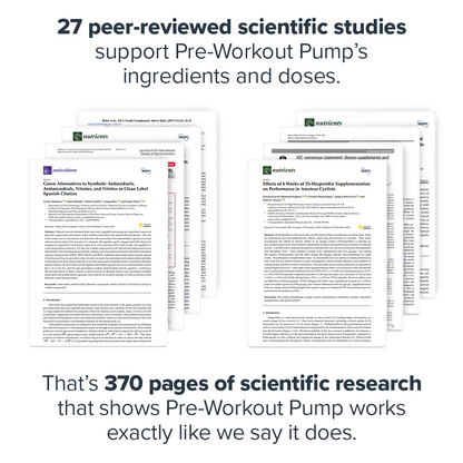 Pre-Workout Pump Supplement - 30 Servings