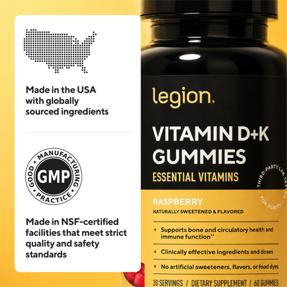 Legion Vitamin D3 + K2 Gummies