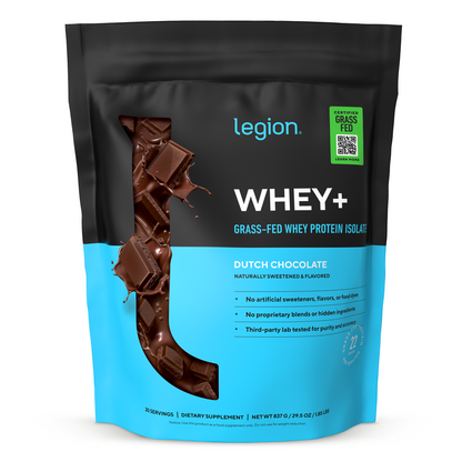Whey+ Protein Isolate Powder naturally sweetened and flavored