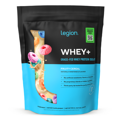 Whey+ Protein Isolate Powder naturally sweetened and flavored