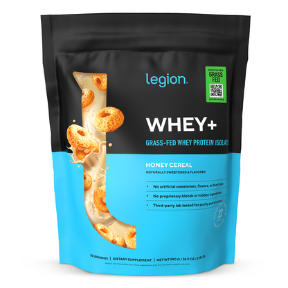 Whey+ Protein Isolate Powder naturally sweetened and flavored