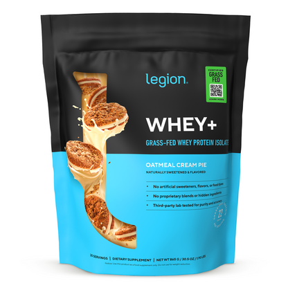 Whey+ Protein Isolate Powder naturally sweetened and flavored