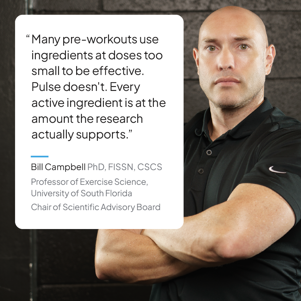 Legion Pulse+ Pump Pre-Workout, 350mg Caffeine, Citrulline, Nitrates & Beta-Alanine, Fruit Punch, 20 Servings