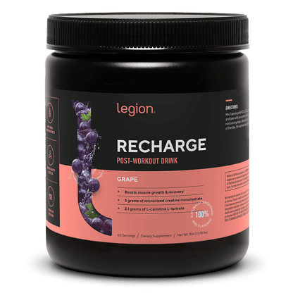 Recharge Post-Workout Recovery Supplement naturally sweetened and flavored
