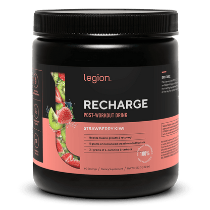Recharge Post-Workout Recovery Supplement naturally sweetened and flavored