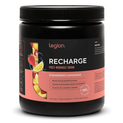 Recharge Post-Workout Recovery Supplement naturally sweetened and flavored