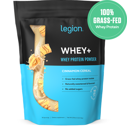 Whey+ Protein Isolate Powder naturally sweetened and flavored