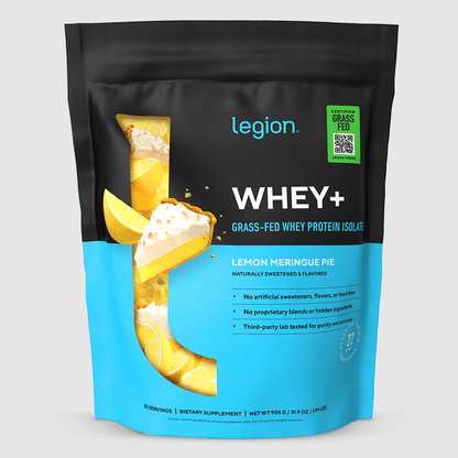 Whey+ Protein Isolate Powder naturally sweetened and flavored