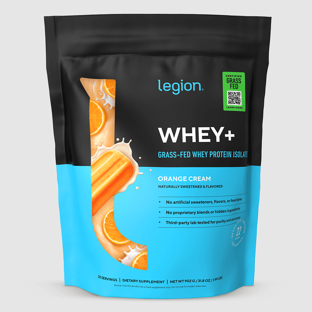 Whey+ Protein Isolate Powder naturally sweetened and flavored